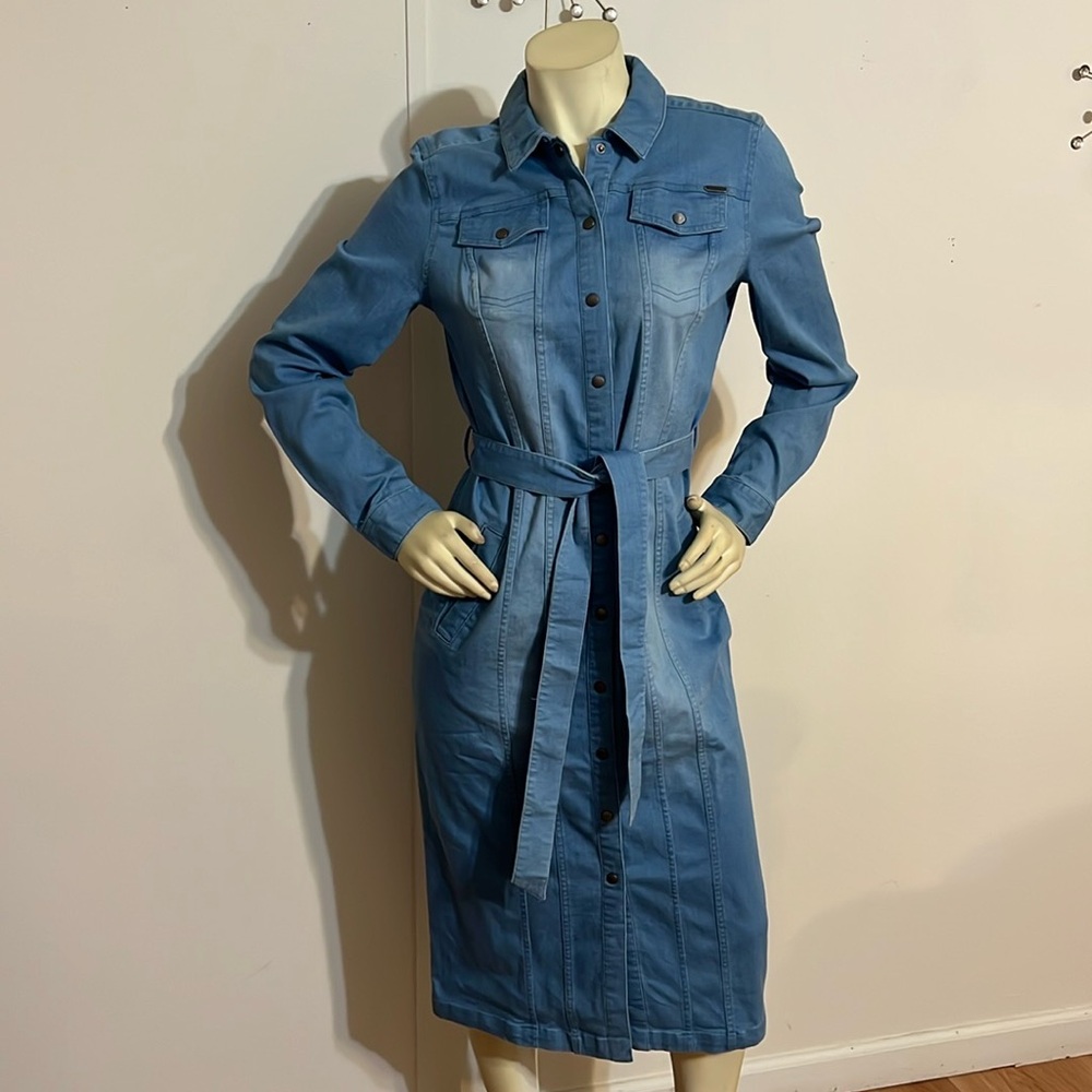 G.I.L.I GOT IT LOVE IT Denim Long Sleeve Dress